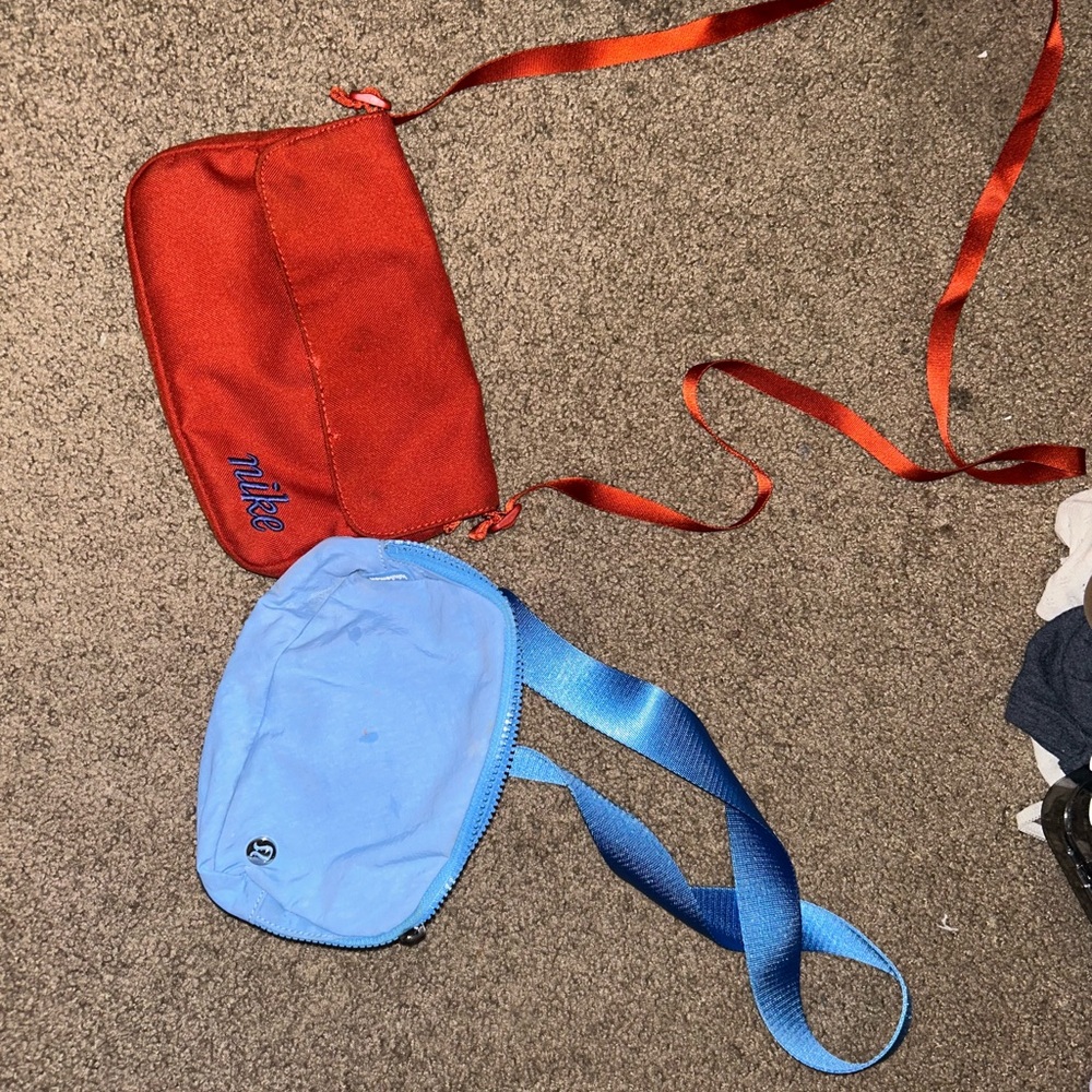 Nike Red and Blue Accessory Bag